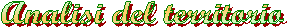 Analisi del territorio