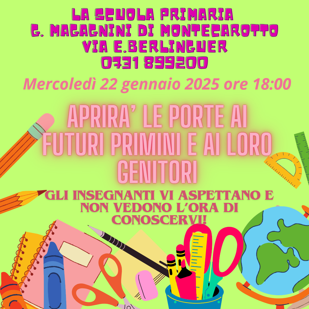 Scuola aperta Magagnini 2025