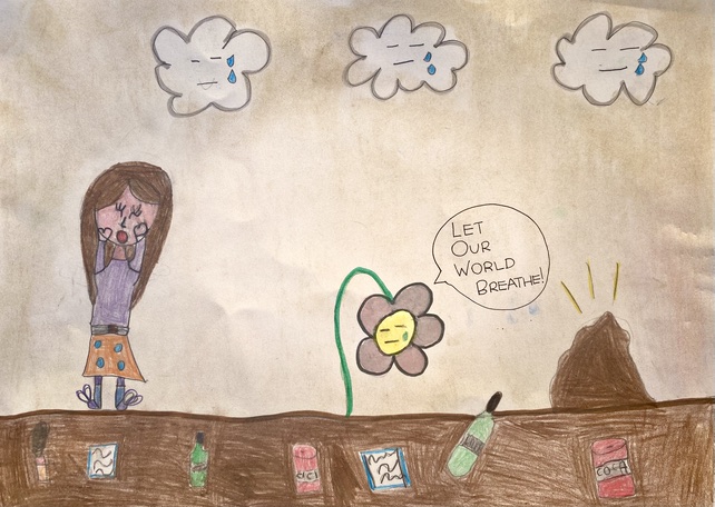 The little girl and the daisy - a visual storytelling - Word Environment Day