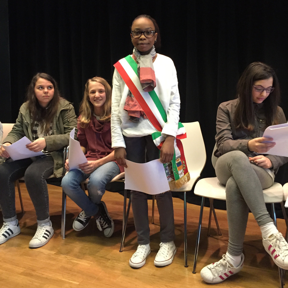 Il sindaco Cristine Rene Brou