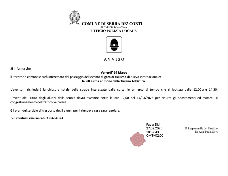 Prot Par 0001609 del 27 02 2025   Allegato AVVISO SCUO