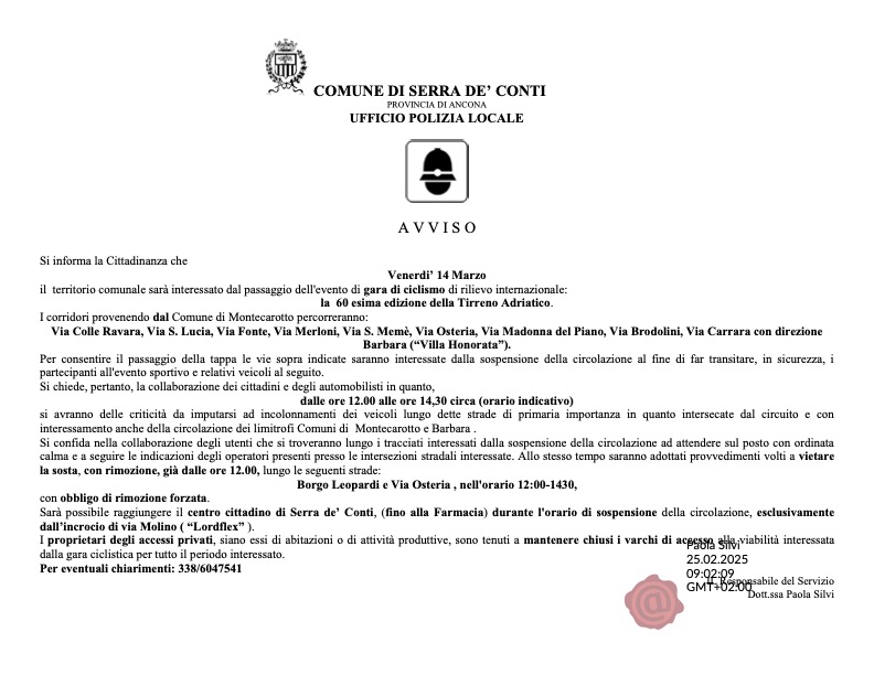 Prot Par 0001609 del 27 02 2025   Allegato AVVISO STRA